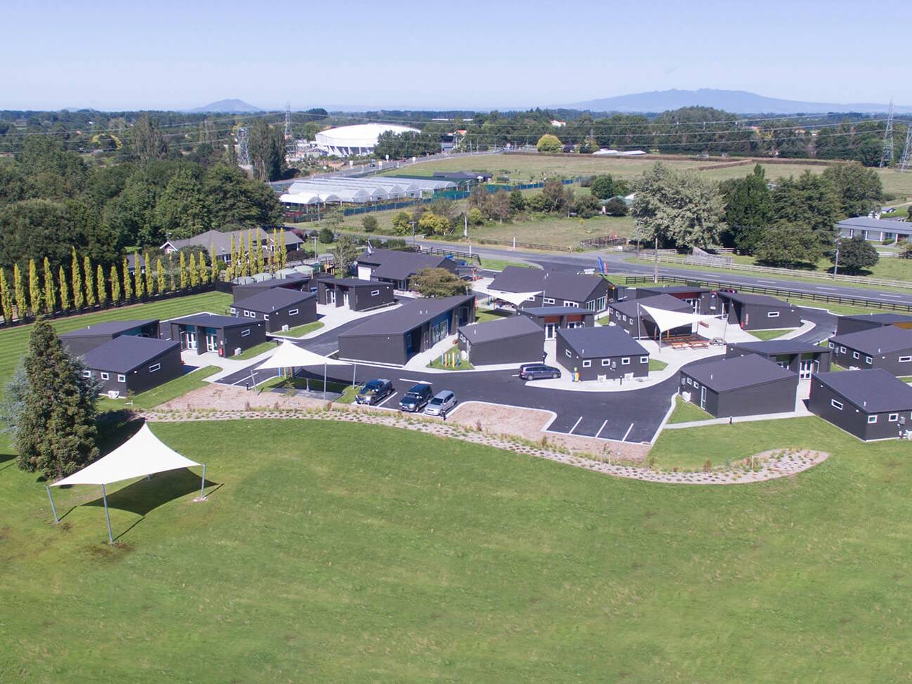 Podium Lodge Athletes Village Lobell Construction